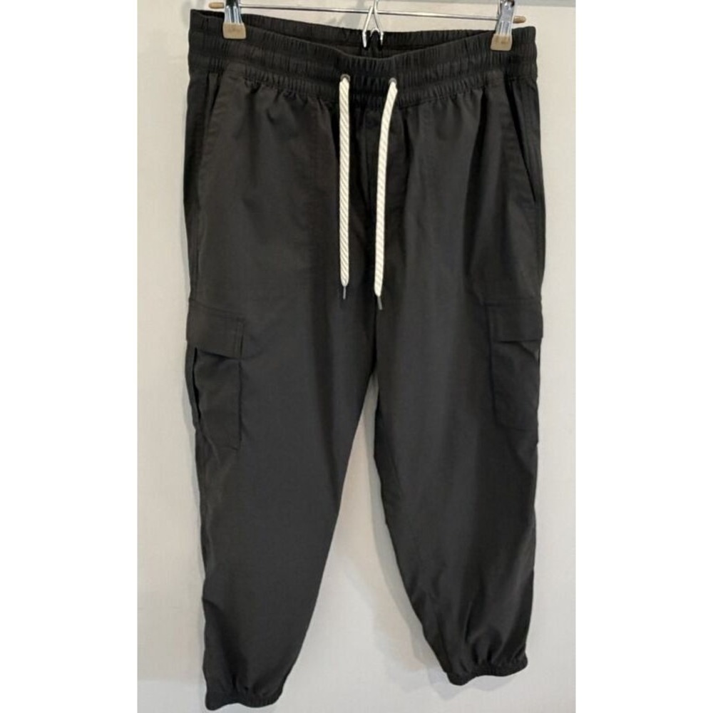 Vuori Scout Jogger Pants Cargo Pockets Drawstring Waist Dark Gray Size L Regular
